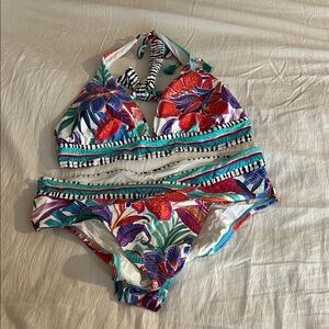 La Blanca Multicolor Floral Bikini